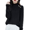 春秋新款，半高领百搭气质时尚蕾丝针织衫女显瘦减龄羊毛内搭打底衫QH-BS1 商品缩略图4