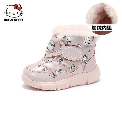 HelloKitty童鞋女童雪地靴冬季新款保暖棉鞋女孩加绒棉靴短筒靴子 商品图0