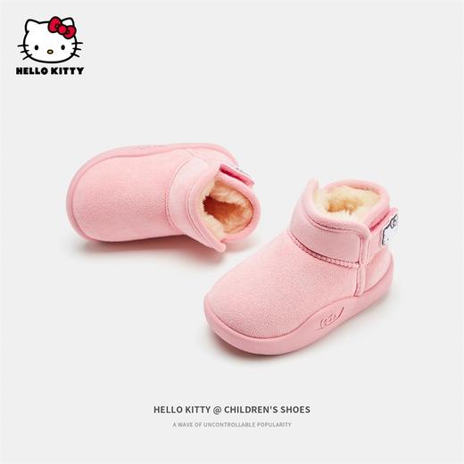 HelloKitty童鞋儿童棉鞋冬季女童加绒保暖棉靴宝宝软底雪地靴22-30 K3546805 商品图3