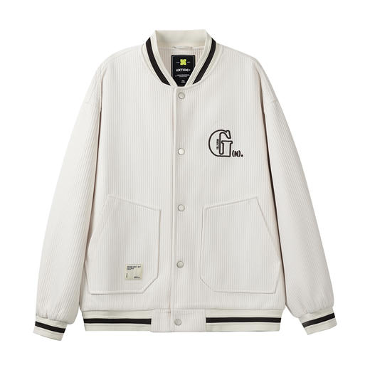 【新品上新】HX 春秋季棒球领茄克衫外套S105411040101/02 商品图4