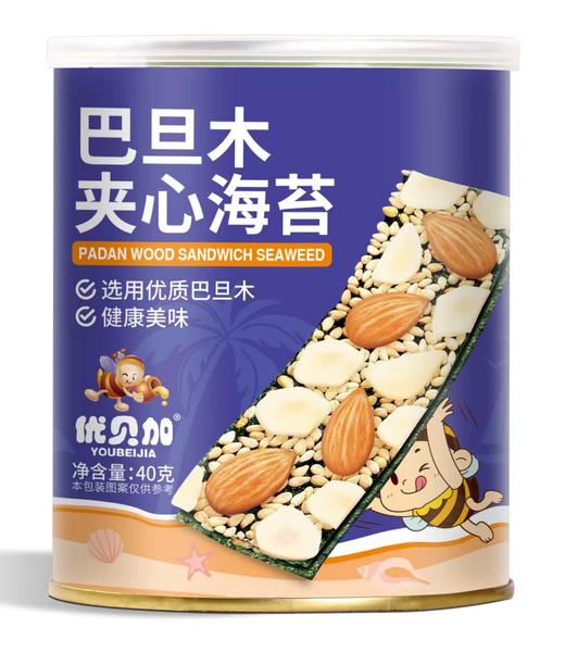 优贝加巴旦木夹心海苔40g 商品图0
