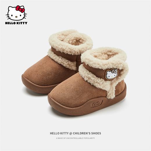 HelloKitty童鞋女童棉鞋冬季新款加绒鞋儿童冬鞋保暖宝宝棉靴22-30 K3546806 商品图0