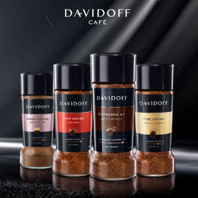 大卫杜夫 速溶咖啡粉 香浓型 100g 阿拉比卡 冻干速溶纯黑咖啡粉