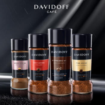 大卫杜夫 速溶咖啡粉 香浓型 100g 阿拉比卡 冻干速溶纯黑咖啡粉 商品图0