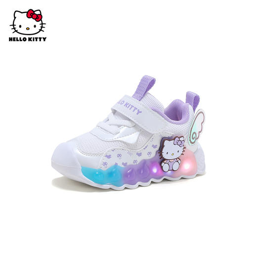 HelloKitty童鞋女童运动鞋网面鞋春夏2024新款儿童亮灯鞋宝宝鞋子 商品图0