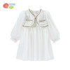 贝贝怡童装女童连衣裙2024春季新款中式公主裙中小童长袖连身裙子ZB1DQ004 商品缩略图0
