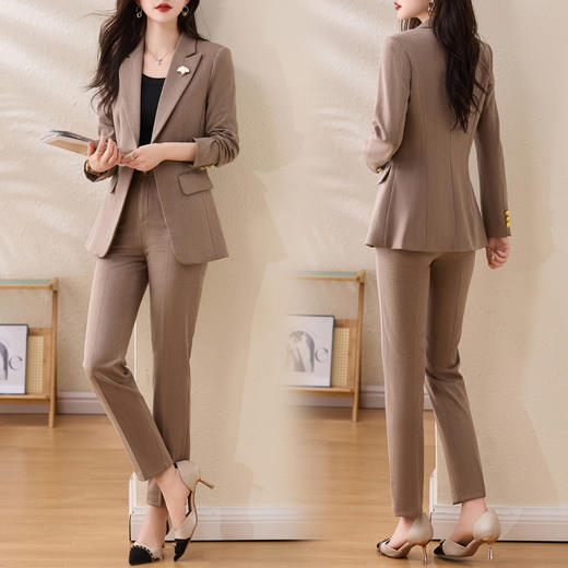 时尚简约，大方气质优雅收腰显瘦休闲修身百搭潮流两件套HR-HRYZ9592 商品图3