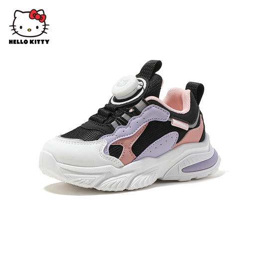 HelloKitty童鞋女童运动鞋2024春季新款旋钮扣跑鞋小女孩休闲鞋潮 商品图0