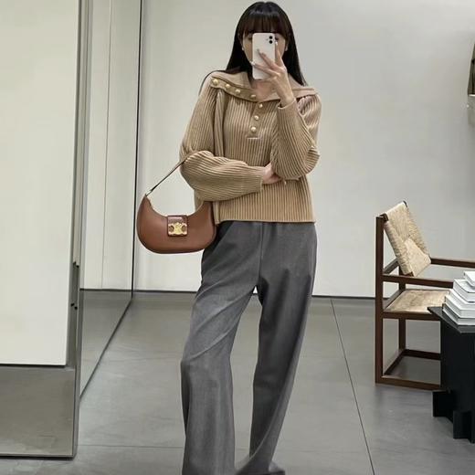 【à perles】高品质纯山羊绒！直筒抽绳休闲长裤，宽松版型，可拍小一号【现货】 商品图2