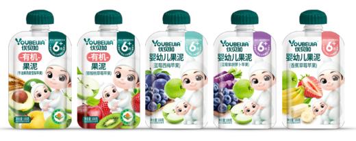 优贝加婴幼儿果泥（蓝莓西梅苹果）100g 商品图0