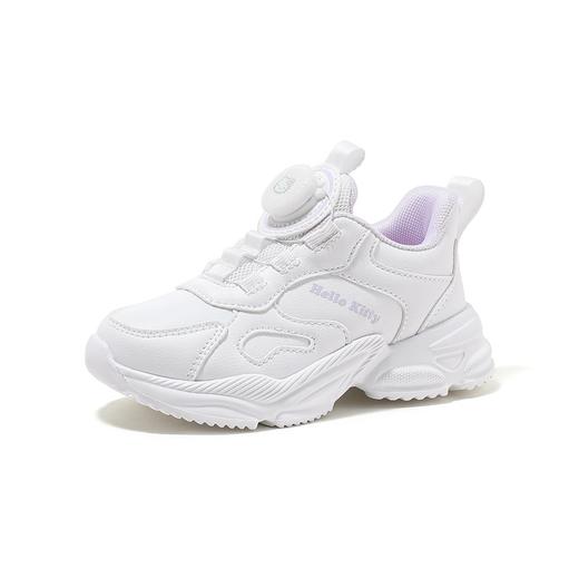 HelloKitty童鞋女童运动鞋2024春季新款旋转扣儿童鞋子学生小白鞋 商品图3