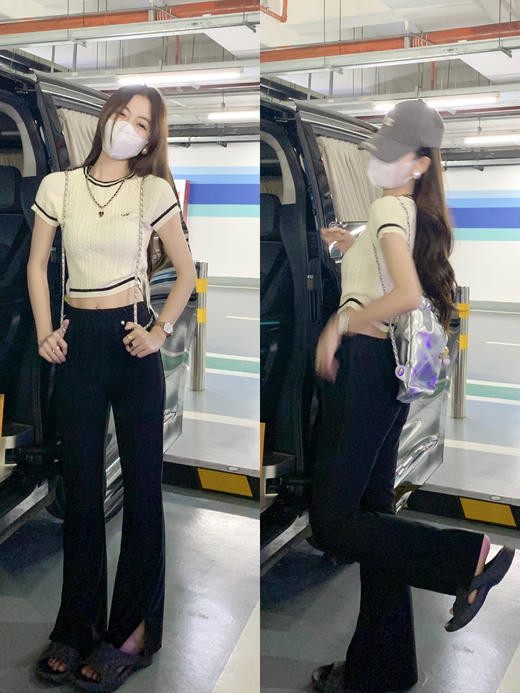 <曾小咸推荐>【起司甜茶】针织短袖 商品图1