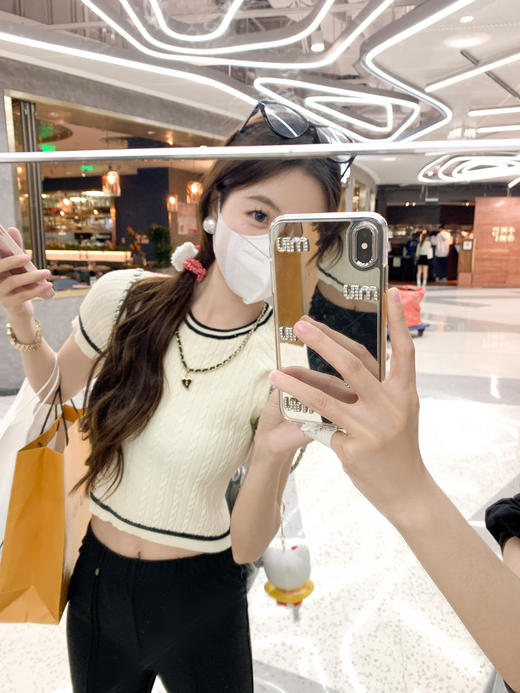 <曾小咸推荐>【起司甜茶】针织短袖 商品图4