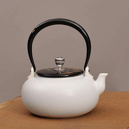 龙隐斋 龙隐斋 电陶炉专用烧水壶 可泡茶煮茶 柿形壶（白） 商品图0