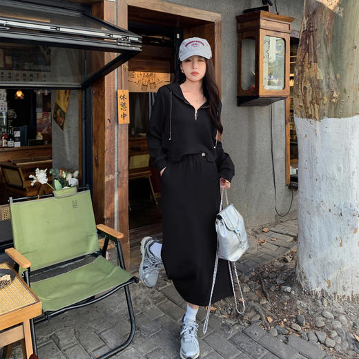 春季新款，纯色时尚潮流套裙HR-LHEZ8018 商品图3