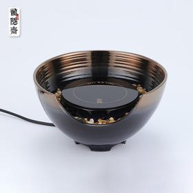 龙隐斋/厂家直发 金银烧观山电陶炉煮茶小型台式煮茶炉功夫茶专用电茶炉银壶铁壶陶壶烧水泡茶炉