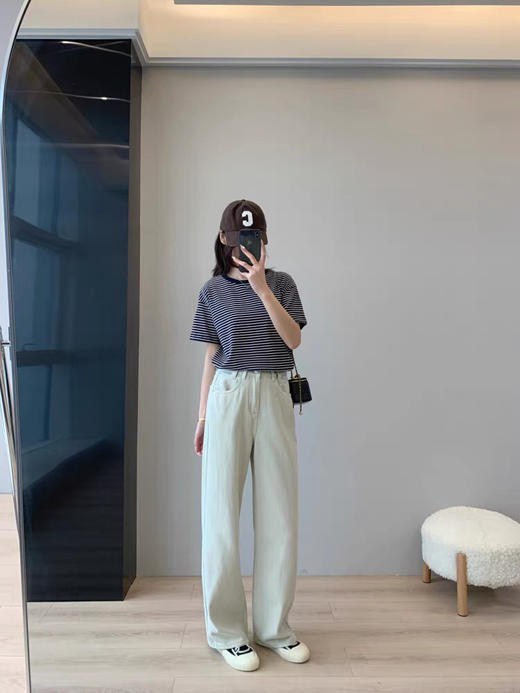 YKK米色牛仔裤 商品图1