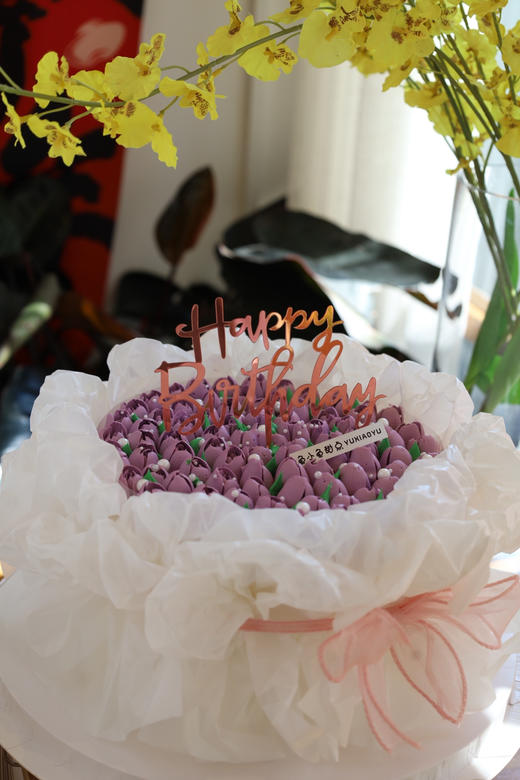 紫色系花束蛋糕 商品图3