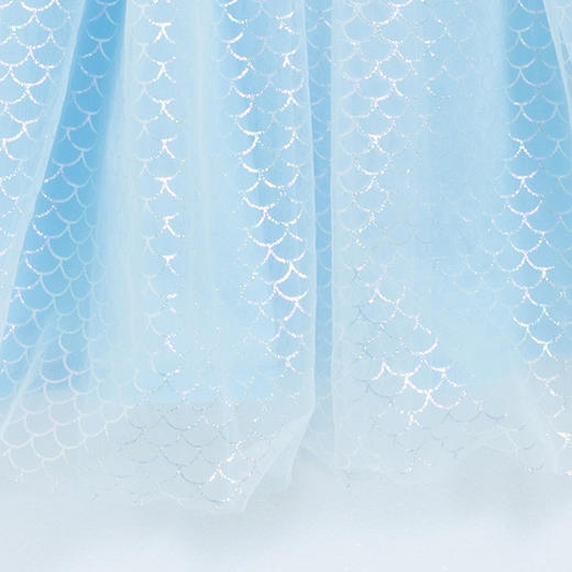 【商城同款】迪士尼美人鱼公主甜美可爱亮片短袖连衣裙232DQ0229 商品图8