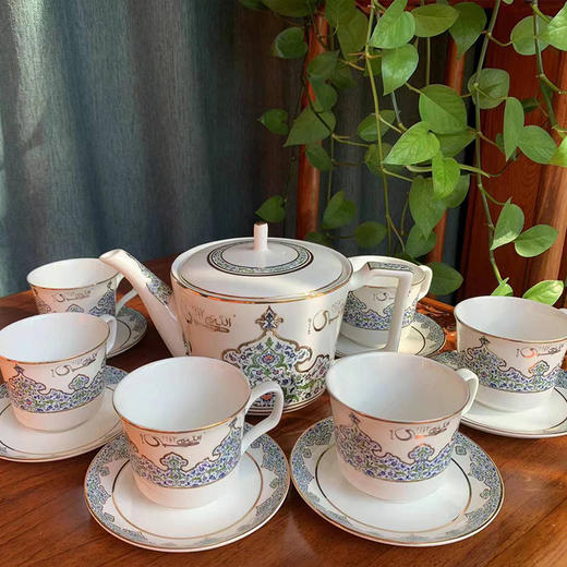 精品伊斯兰风格茶具套装系列，新月穆斯林瓷器 商品图12
