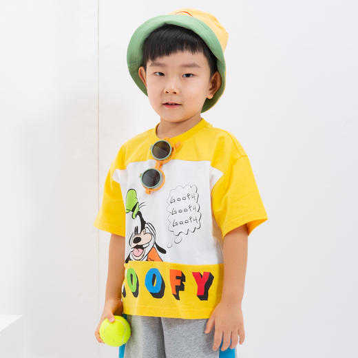 【商城同款】迪士尼童装男童T恤迪士尼宝宝系列卡通短袖T恤 232DS0962 商品图2