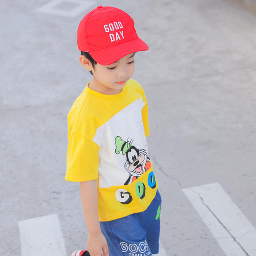 【商城同款】迪士尼童装男童T恤迪士尼宝宝系列卡通短袖T恤 232DS0962 商品图1