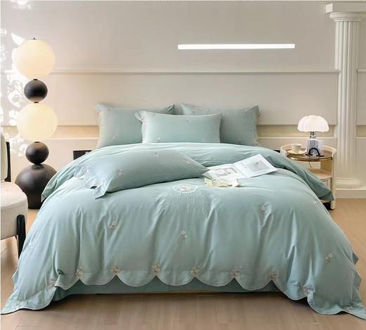 全棉荷边罗拉刺绣四件套2.0*2.3mG119100076 商品图3