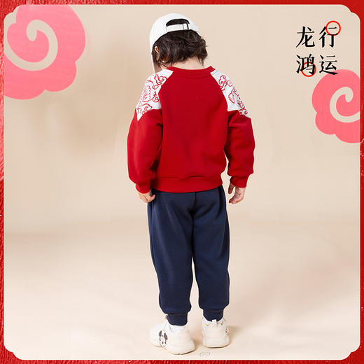 迪士尼男童米奇加绒卫衣套装ZD1DT007 商品图4