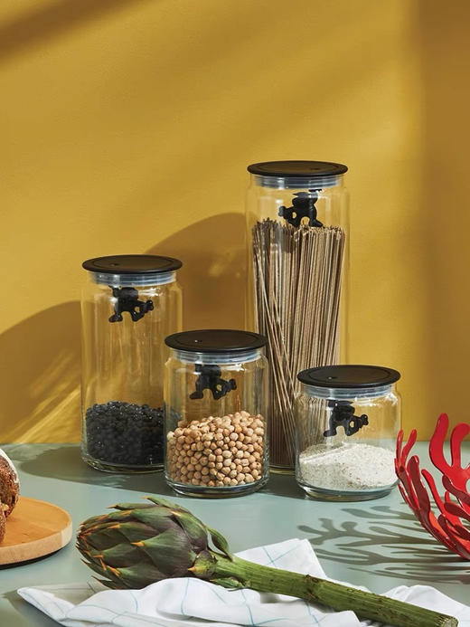 ALESSI/gianni密封罐玻璃零食糖果厨房收纳大容量储物家用 商品图0
