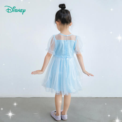 【商城同款】迪士尼美人鱼公主甜美可爱亮片短袖连衣裙232DQ0229 商品图2