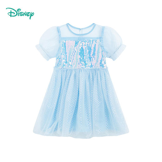 【商城同款】迪士尼美人鱼公主甜美可爱亮片短袖连衣裙232DQ0229 商品图4