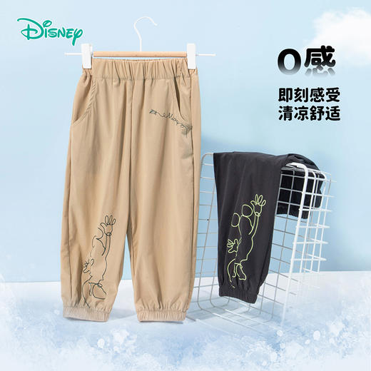 迪士尼24年新款清凉防蚊裤透气米奇九分裤ZD2DK004 商品图0