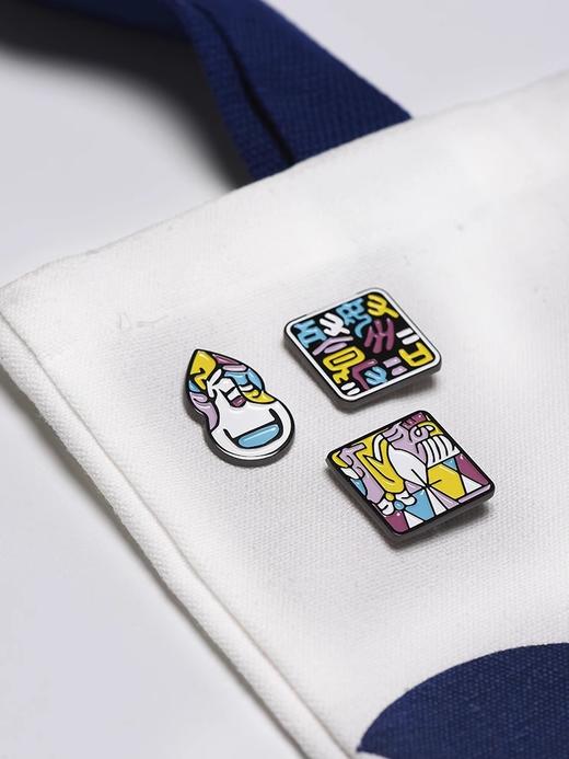 西泠印社 泠趣徽章礼盒套装五枚吴昌硕赵之谦印章元素金属徽章烤漆填色文艺个性文创伴手礼生日礼物 商品图1