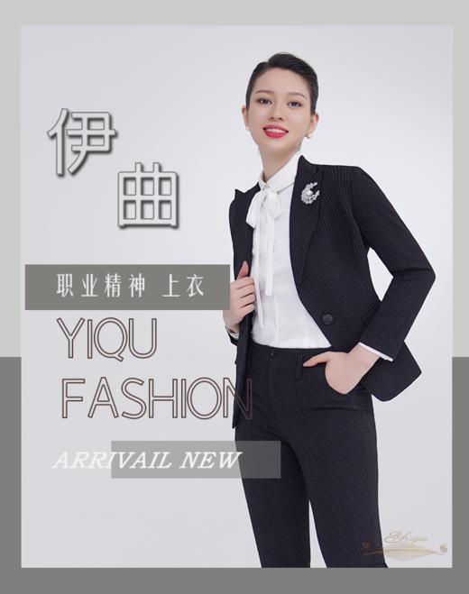 YIQU|“职业精神”西装上衣（黑底细条纹） 商品图3