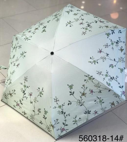 优品堂【烈焰花漾】五折黑胶防外线伞 商品图14