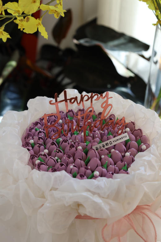 紫色系花束蛋糕 商品图0