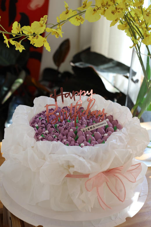 紫色系花束蛋糕 商品图4