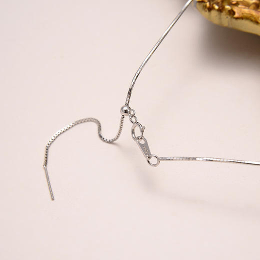 ZZ034【云赏珠宝】高端系列-臻品精选11mm天然淡水珍珠强光正圆925纯银项链 商品图3