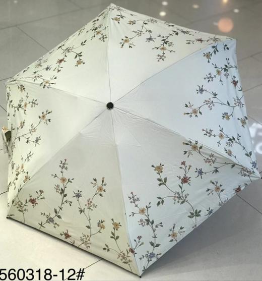 优品堂【烈焰花漾】五折黑胶防外线伞 商品图12