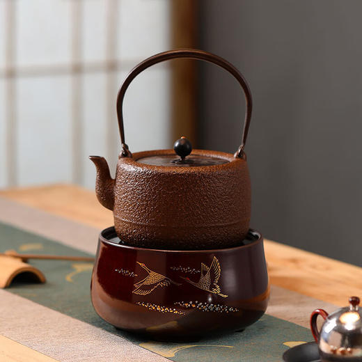 龙隐斋/厂家直发  金沙地双鹤 电陶炉家用功夫茶具烧水煮茶炉小型静音电茶炉泡茶专用茶炉 金光釉 商品图3