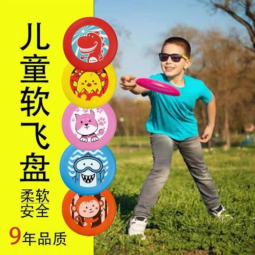 XCOM艾克飞盘儿童软80g19cm图案随机1个 安全亲子户外玩具沙滩软式飞碟专业软盘 商品图1