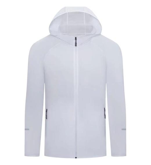 男女跑步风衣轻薄透气运动外套春秋季四面弹户外长袖拉链帽衫荧光 商品图12