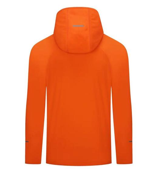 男女跑步风衣轻薄透气运动外套春秋季四面弹户外长袖拉链帽衫荧光 商品图13