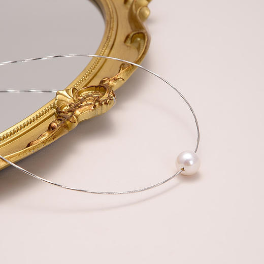 ZZ034【云赏珠宝】高端系列-臻品精选11mm天然淡水珍珠强光正圆925纯银项链 商品图0