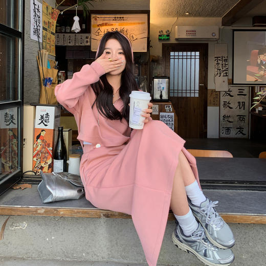 春季新款，纯色时尚潮流套裙HR-LHEZ8018 商品图1