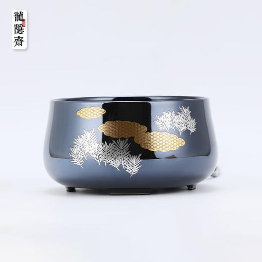 龙隐斋/厂家直发 金光釉宝蓝地云松电陶炉家用功夫茶具烧水煮茶炉小型静音电茶炉泡茶专用茶炉 商品图0