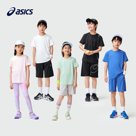 ASICS/亚瑟士童装2024春夏季男女童吸湿速干柔软舒适弹力短袖T恤 商品图4