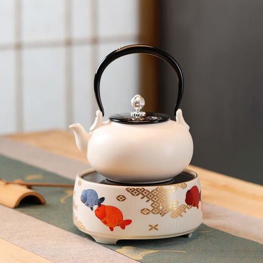 龙隐斋  好多鱼电陶炉煮茶专用家用小型功夫茶具电茶炉智能静音可定时烧水煮茶炉 商品图5