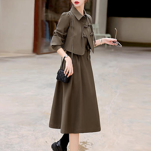 裁缝学苑AX176 时尚新中式连衣裙纸样马甲女款套装服装衣服打版裁剪 商品图5