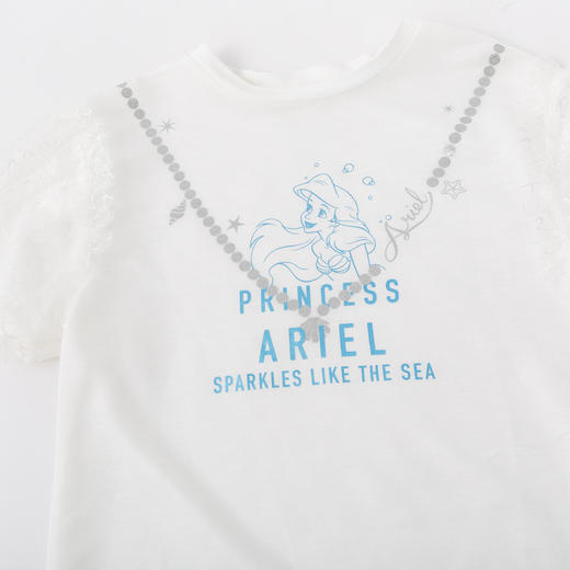 【商城同款】迪士尼美人鱼夏季女童短袖T恤232DS0976 商品图5